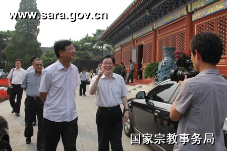 国宗局局长王作安会见中国新闻社社长刘北宪一行