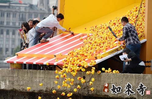 小黄鸭公益慈善漂流赛在京举行